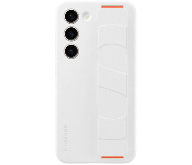 Samsung Silicone Grip Case do Galaxy S23 białe - 1110014 - zdjęcie